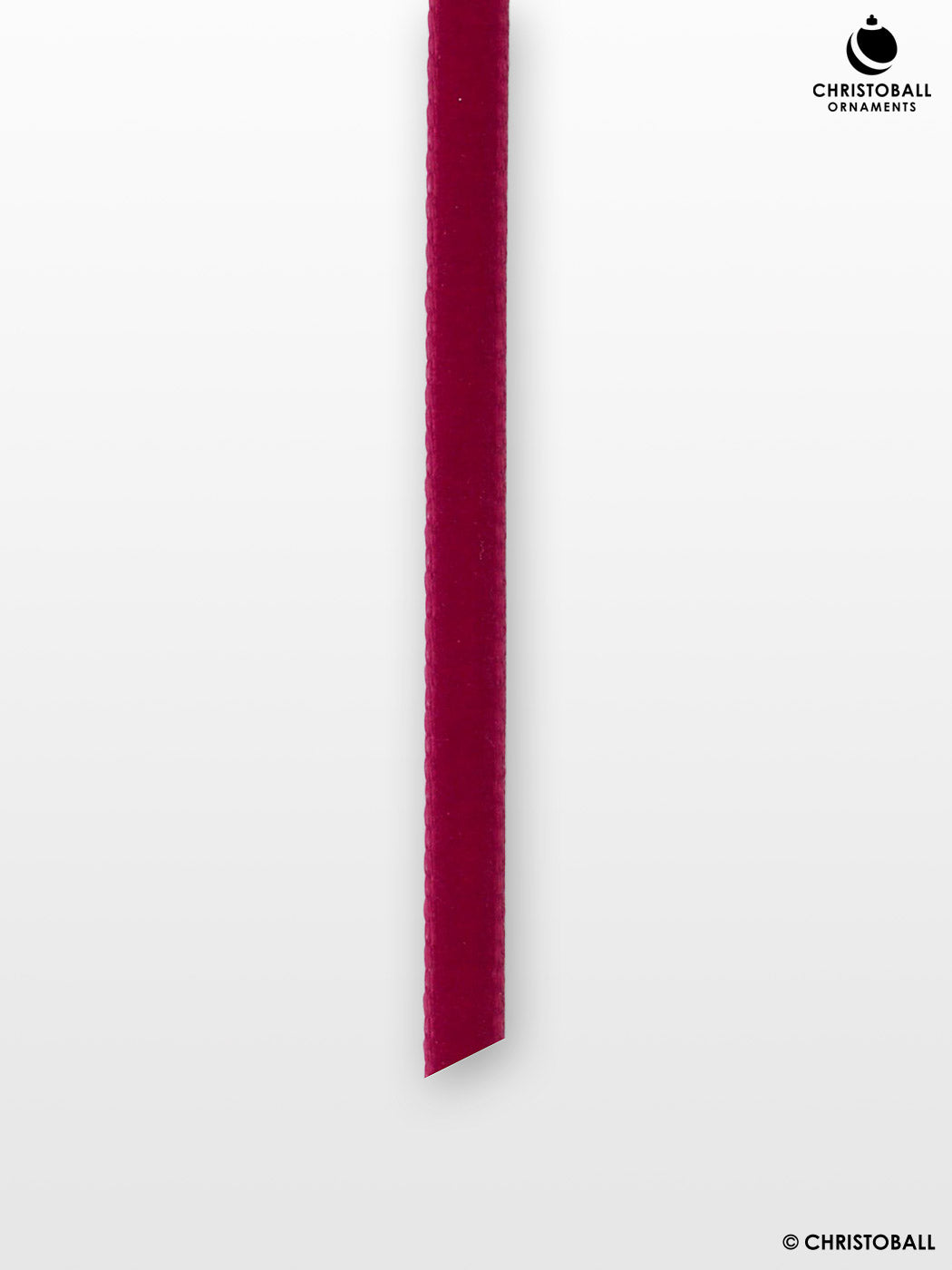 Velvet, Samtband - Bordeaux-Rot, 0,5 cm breit (Meterware)