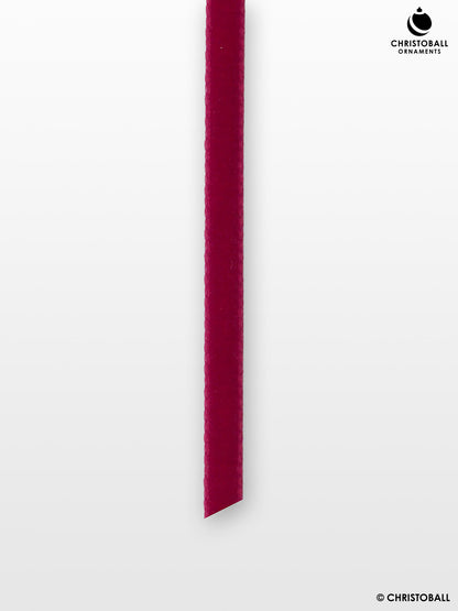 Velvet, Samtband - Bordeaux-Rot, 0,5 cm breit (Meterware)