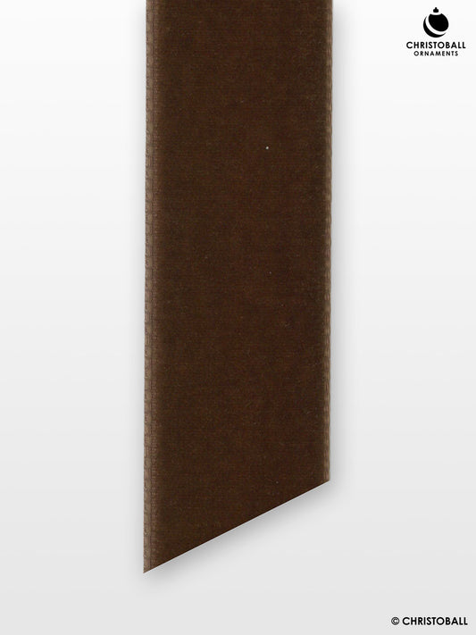 Velvet, Samtband - Braun, 2,2 cm breit (Meterware)