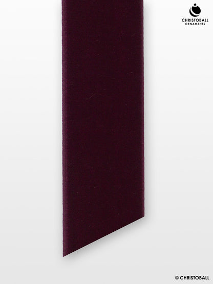 Velvet, Samtband - Burgundy, 2,2 cm breit (Meterware)
