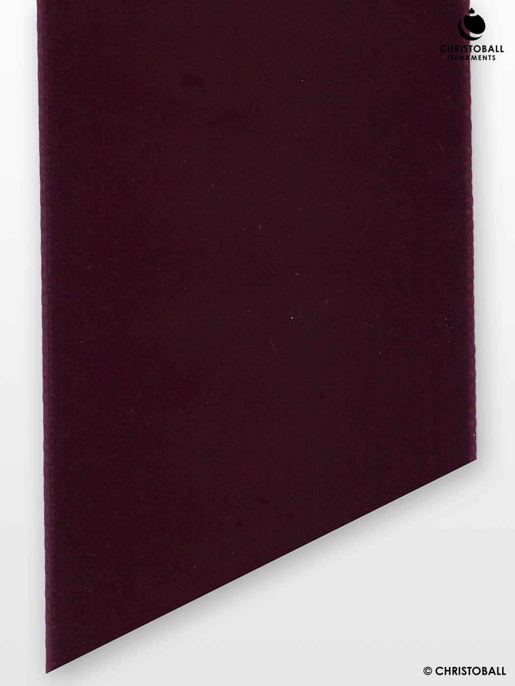 Velvet, Samtband - Burgundy, 5,0 cm breit (Meterware)