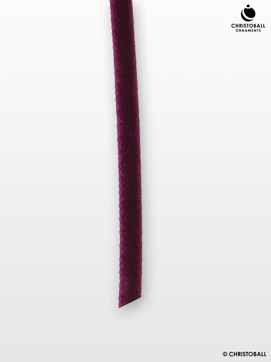 Velvet, Samtband - Burgundy, 0,5 cm breit (Meterware)