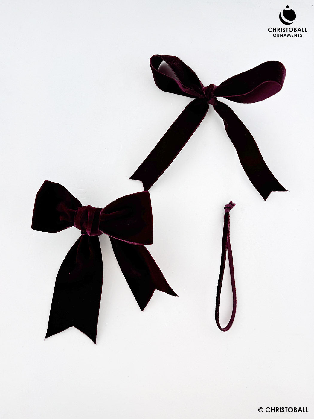 Velvet, Samtband - Burgundy, 5,0 cm breit (Meterware)