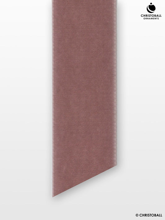 Velvet, Samtband - Mauve, Grau-Rosa, 2,2 cm breit (Meterware)