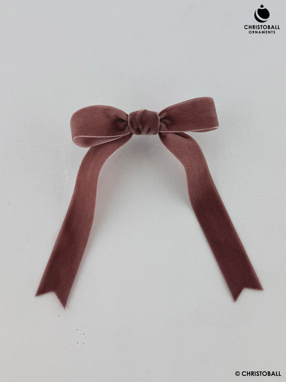 Velvet, Samtband - Mauve, Grau-Rosa, 2,2 cm breit (Meterware)