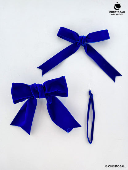 Velvet, Samtband - Royal-Blau, 2,2 cm breit (Meterware)