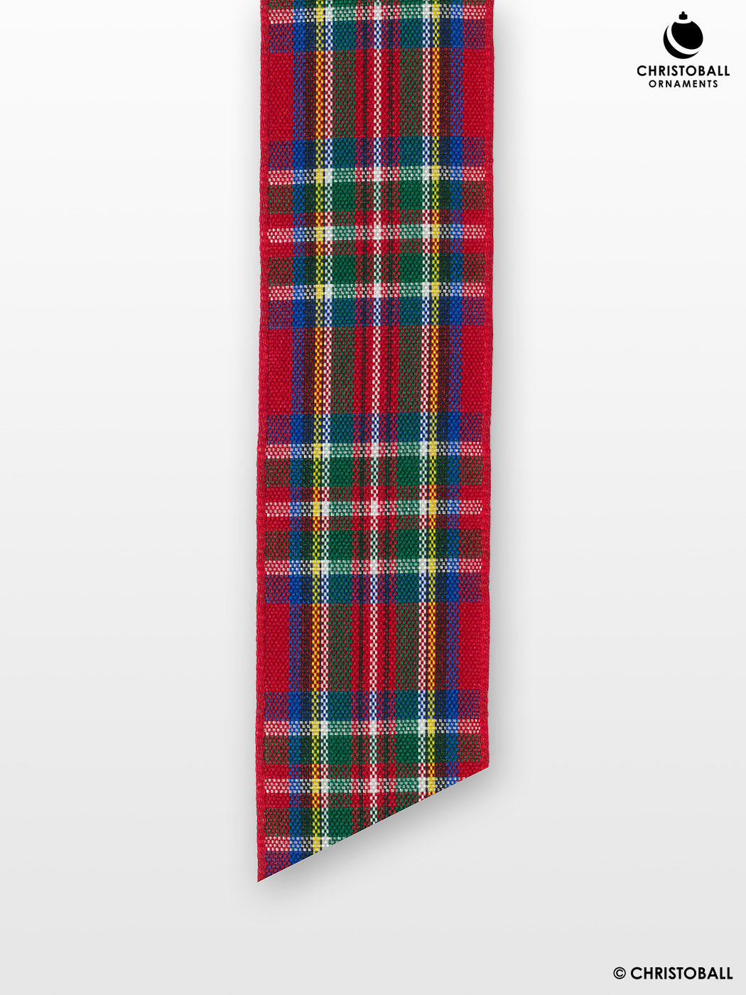 Kariertes Tartan Band - Royal Steward 2,5 cm breit (Meterware)