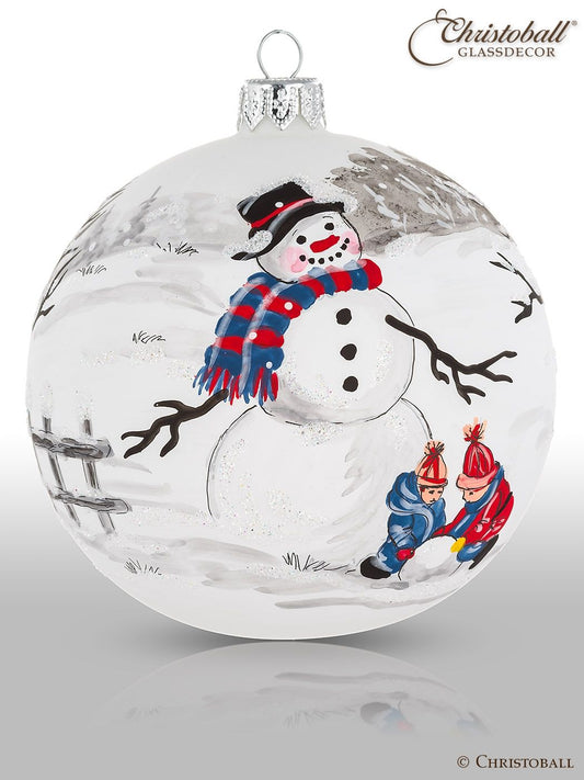 Artist Art Kugel - Kinder bauen einen Schneemann