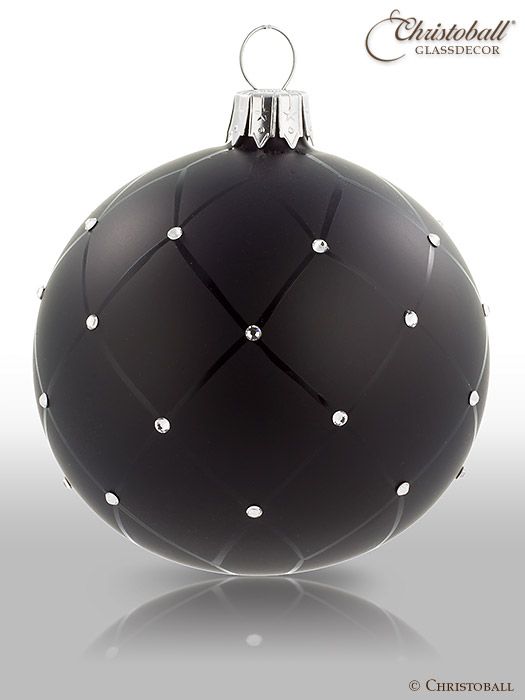 Christbaumkugeln und Weihnachtsdekoration in Farben Schwarz und Anthrazit – Christoball