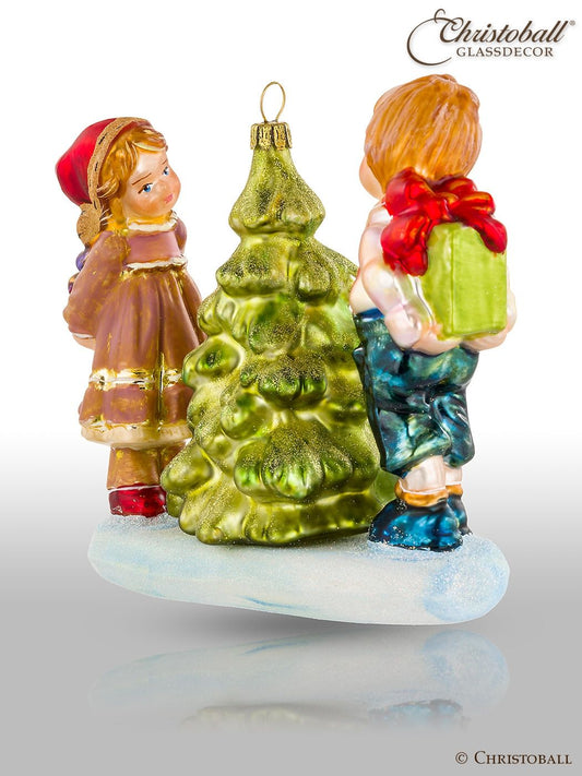 Viktorianische Kollektion - Kinder am Weihnachtsbaum