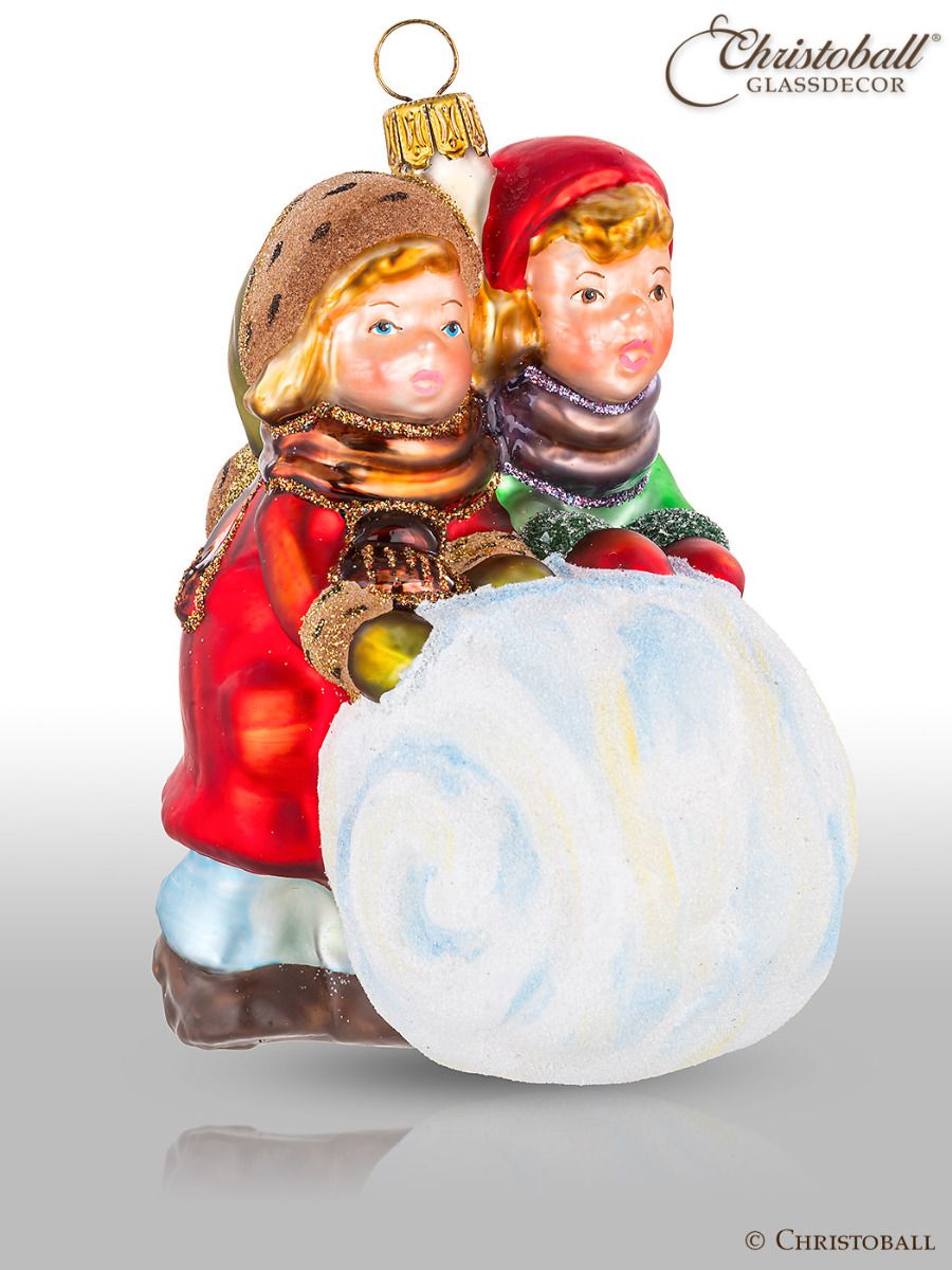 Viktorianische Kollektion - Kinder mit Schneekugel