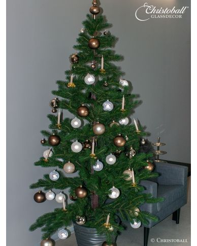 Christoball Weihnachtswelt Komplett-Set, Baumausstattung, Christbaumkugeln, Sortimern Set, Starter Weihnachtskugeln, Christbaumkugeln